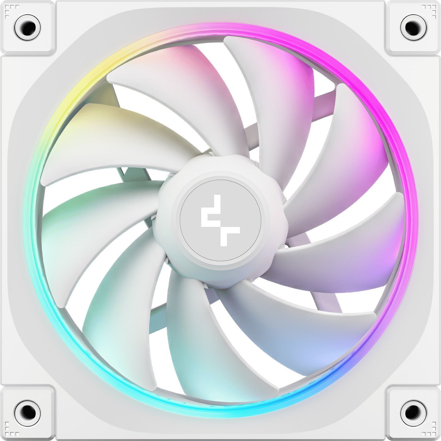 Ventilator për kuti kompjuteri DeepCool FL12 WH, 120mm, ARGB, set 3 copë, i bardhë