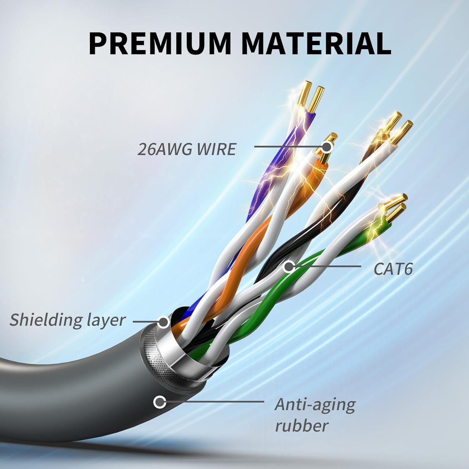 Kabllo për Starlink Lucmo Gen 3 Standard Generation 3, 30m, i zi