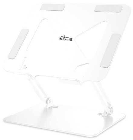 Stendë laptopi Media-Tech MT2661W, metalike, 10-17", e bardhë