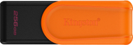 USB Kingston DataTraveler Exodia S, 256GB, USB 3.2 Gen 1, i zi portokalli