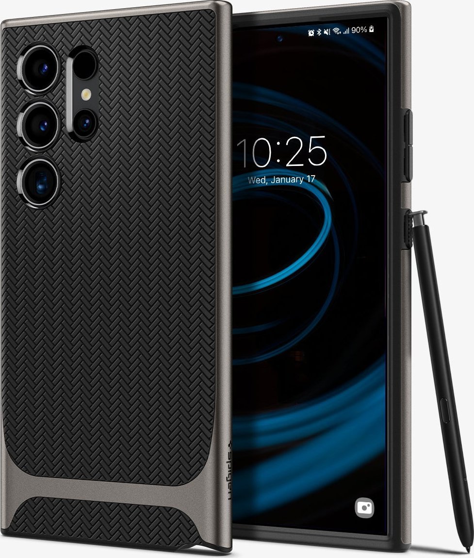 Mbulesë telefoni Spigen Neo Hybrid, për Samsung Galaxy S24 Ultra, gri gunmetal