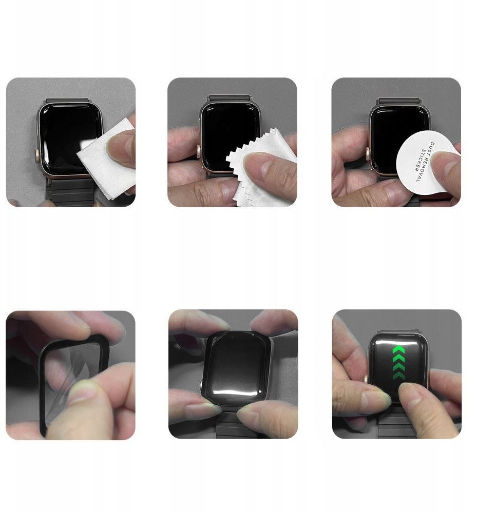 Qelq mbrojtës Tech-Protect Glass Flex Plus, për Xiaomi Smart Band 10 10 NFC, 2 copë, i zi