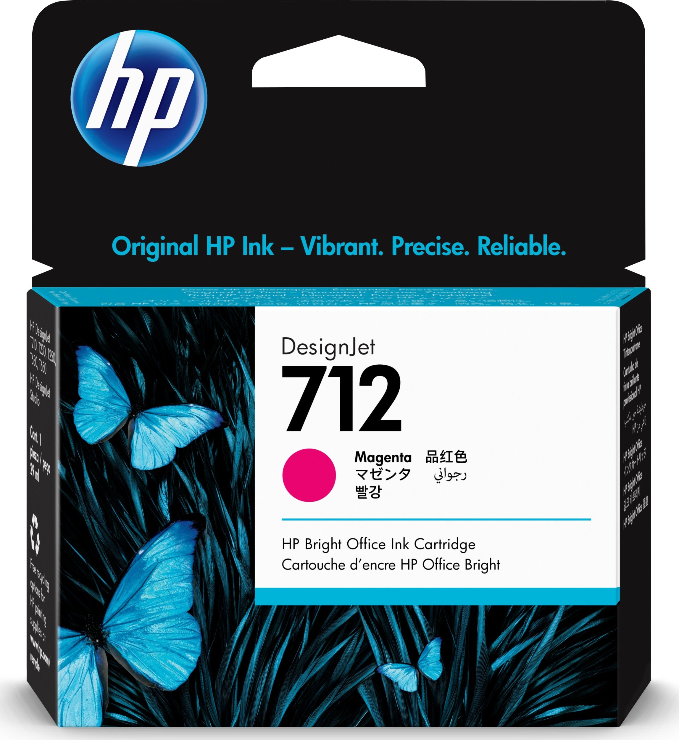 Kartutshë printeri HP 712, 29 ml, magenta
