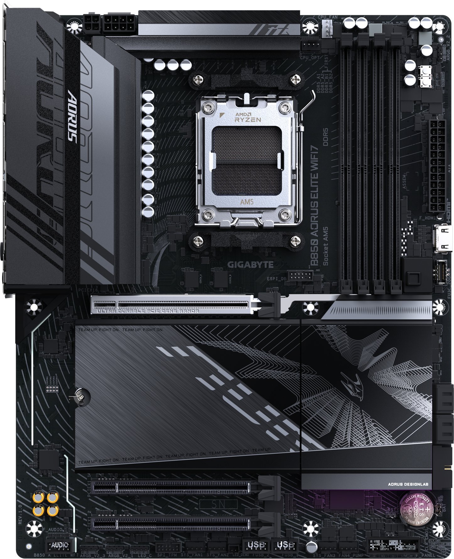 Pllakë amë Gigabyte B850 AORUS ELITE, DDR5, Wi-Fi 7, ATX