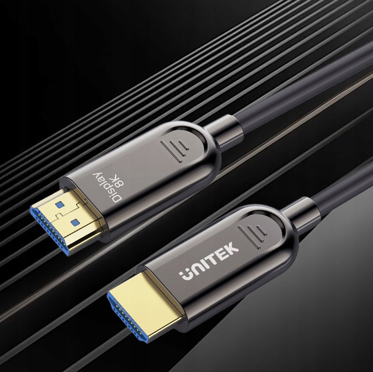 Kabllo optik HDMI Unitek C11085GY01, 2.1, 10m, gri