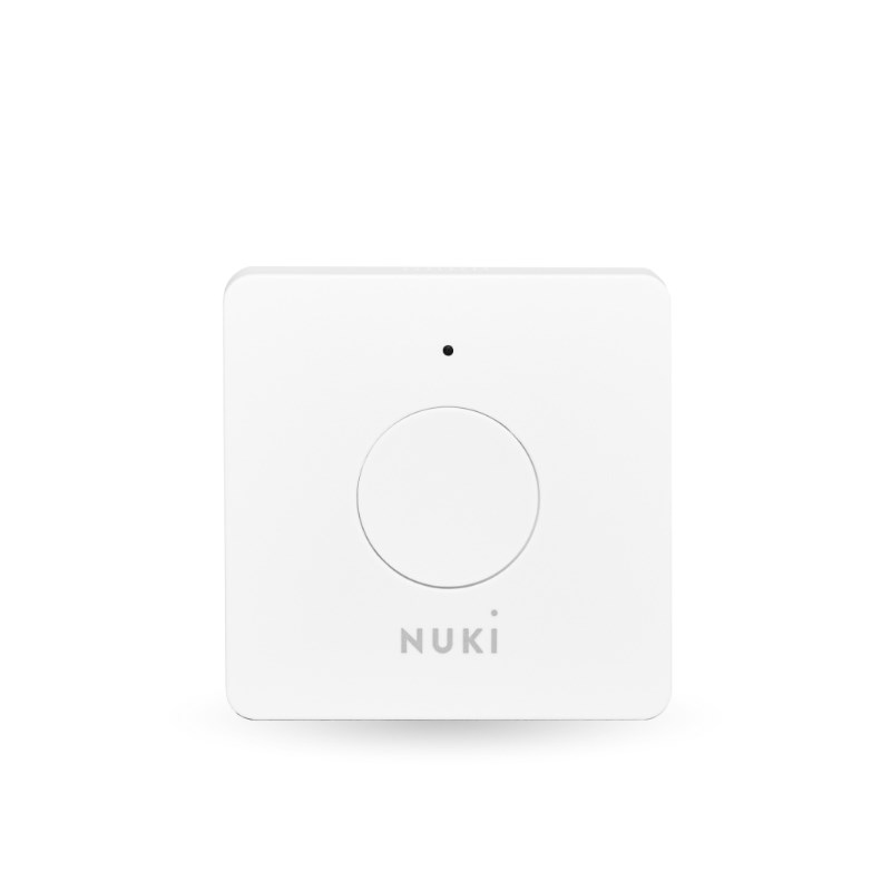 Hapës dere smart Nuki Opener 220655, montim sipërfaqësor, kontroll me aplikacion, i bardhë