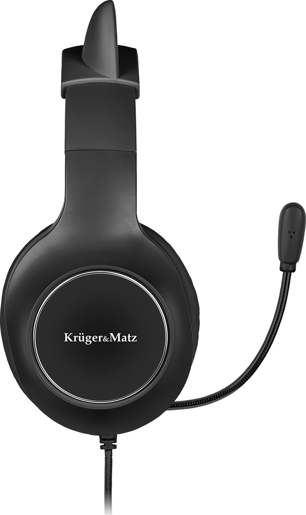 Kufje gaming për fëmijë Kruger&amp;Matz KM0659, me mikrofon, me kabllo 2.2m, të zeza