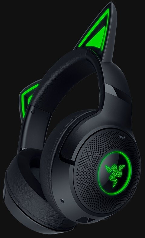 Kufje wireless Razer Kraken Kitty V2 BT, Bluetooth 5.2, draiverë 40mm, të zeza