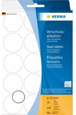 Etiketa vetëngjitëse Herma, 32mm