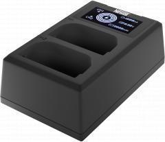 Karikues dykanalësh për kamera Newell FDL-USB-C, për bateri LP-E6, USB-C
