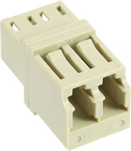 Adapter fibër optik InLine 89989L, Duplex LC LC, MultiMode, bezhë