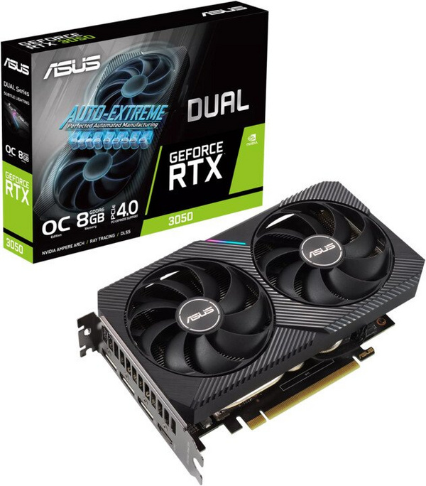 Kartë grafike ASUS Dual GeForce RTX 3050 OC Edition 8GB NVIDIA GDDR6