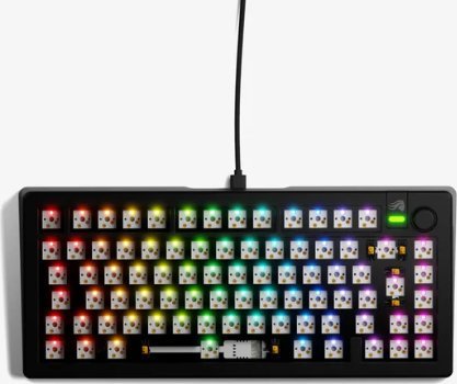 Tastierë gaming Glorious GMMK 3 75%, barebone, me kabllo, e zezë