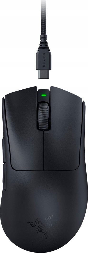 Maus Razer DeathAdder V3 Pro + HyperPolling Dongle (RZ01-04630300-R3WL), i zi