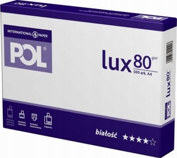 Letër printeri POL Lux 80 g/m², A4, 500 fletë, e bardhë
