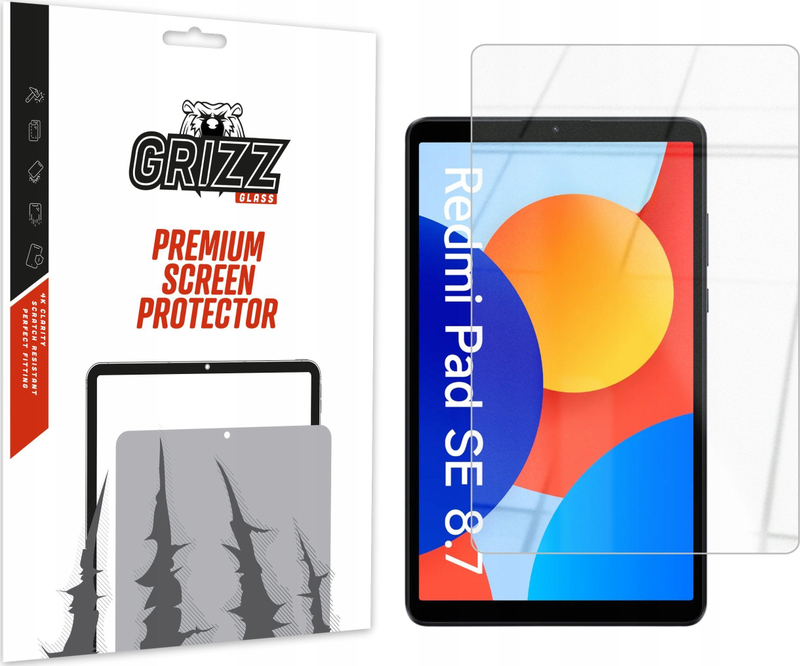 Qelq mbrojtës hibrid GrizzProtector për Xiaomi Redmi Pad SE 8.7", 9H, transparent