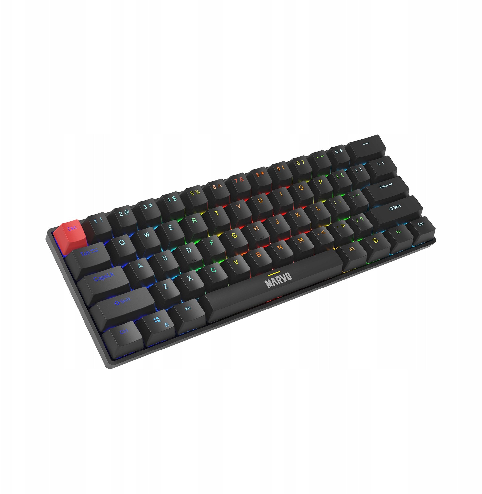 Tastierë gaming Marvo Scorpion KG933G Saber 61, mekanike 60%, RGB, UK layout, e zezë