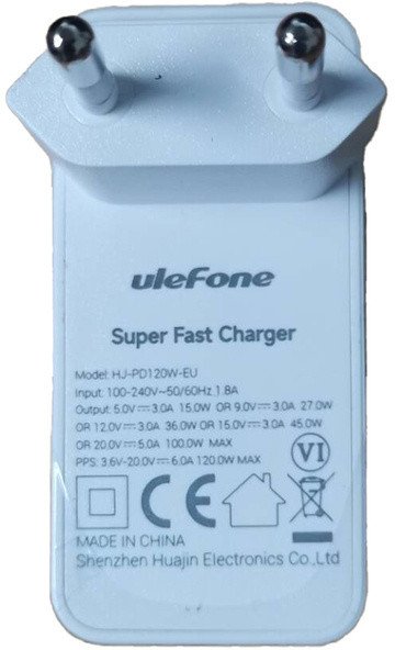 Karikues USB Ulefone 120W, 20V 6A, i bardhë