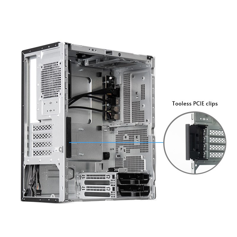 Kasa kompjuteri Chieftec MINI UNI BS-20B-OP, mini tower, e zezë