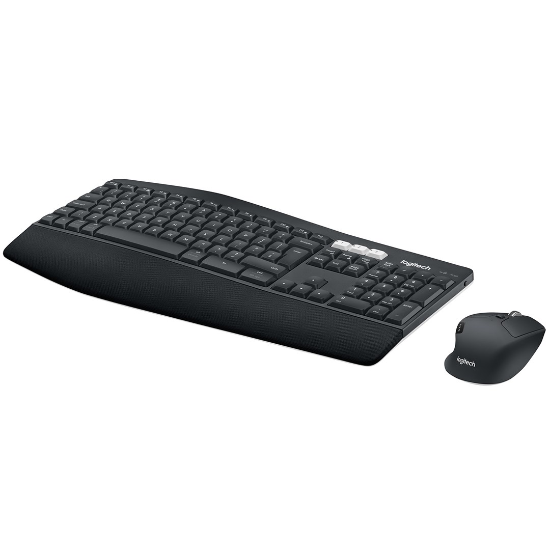 Set tastierë dhe maus Logitech MK850, QWERTZ Gjerman, Bluetooth, 2.4GHz, e zezë
