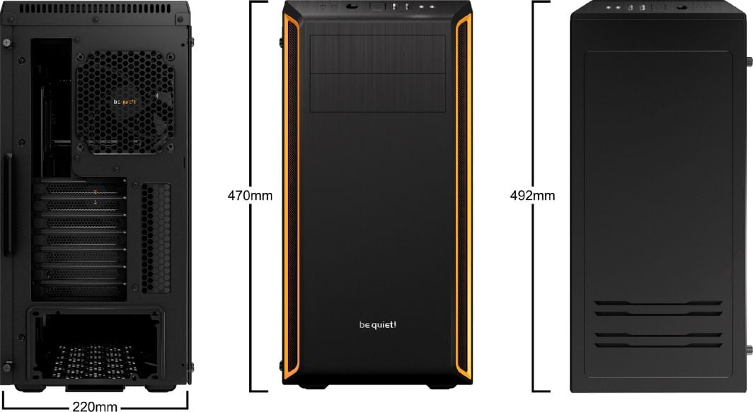 be quiet! Pure Base 600 Window PC Куќиште, Orange