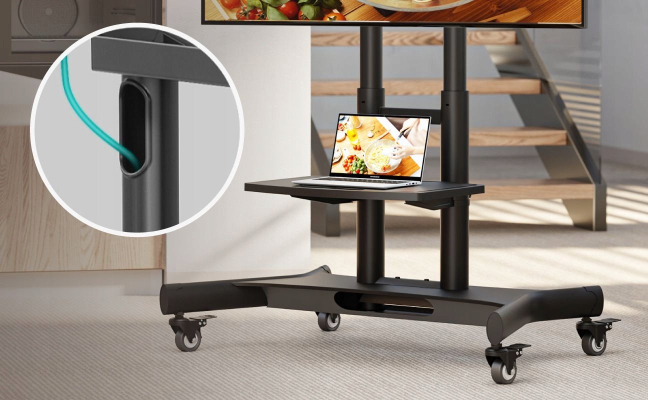 Stendë TV mobile ONKRON TS1350, 32" 70", me anim, e zezë