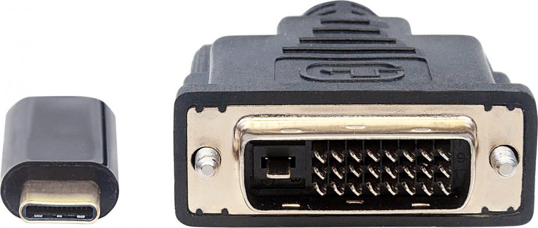 Kabllo video Manhattan 152457 USB C në DVI D, 2m, i zi