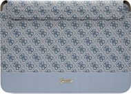 Çantë laptopi Guess Metal Logo Sleeve, 14", lëkurë Saffiano, e zezë