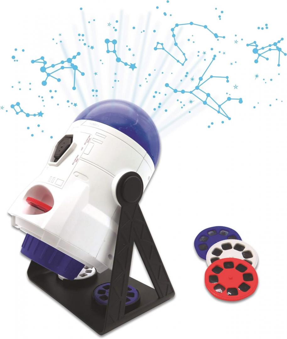 Projektor edukativ për fëmijë Lexibook Planetarium 360°, 24 projeksione, rrotullim 360°, i bardhë