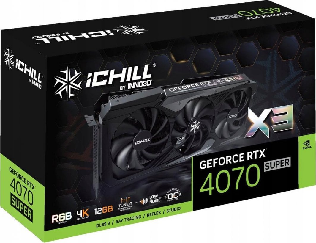 Kartelë grafike Inno3D GeForce RTX 4070 SUPER iChill X3 12GB GDDR6X