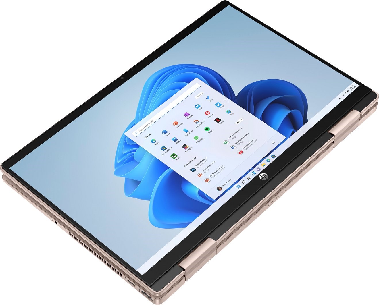 Laptop HP Pavilion x360 14-ek2000ny, 14", Core i5 120U, 16GB DDR4, 512GB SSD, Intel Iris Xe, Golden Rose