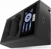 Karikues për kamera Newell FDL-USB-C, dy kanale, për bateri NP-W235, i zi