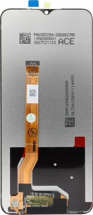 Ekran LCD për telefon Realme C35, pjesë zëvendësuese, pa kornizë, i zi