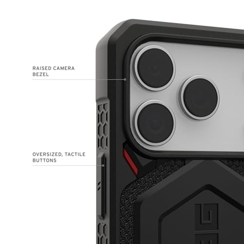 Mbrojtëse telefoni UAG Monarch Pro për iPhone 17 Pro, MagSafe, Kevlar, e zezë