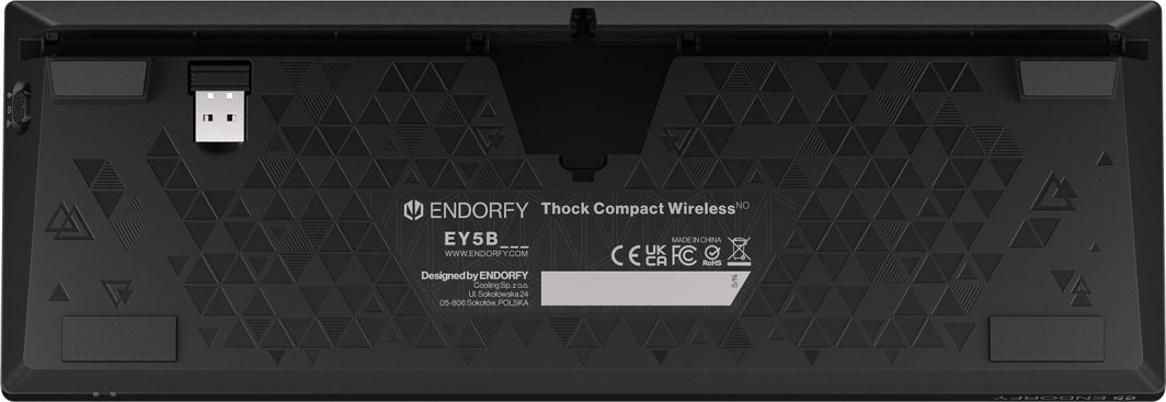 Tastierë mekanike Endorfy Thock Compact Wireless, 65%, RGB, e zezë
