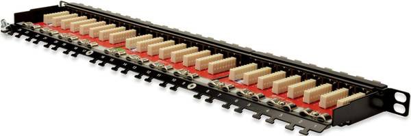 Patchpanel Digitus DN-91624S-SL-EA, 24 porta, CAT 6A, 0.5U