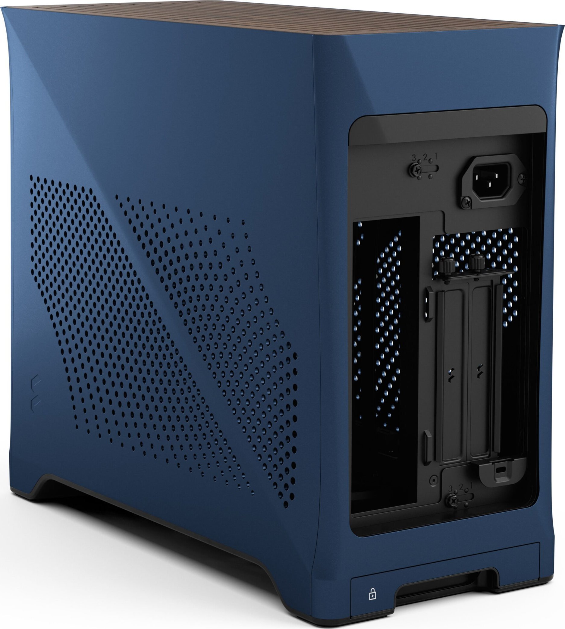 Kuti PC Fractal Design Era 2 Mini Tower, kompakte, blu