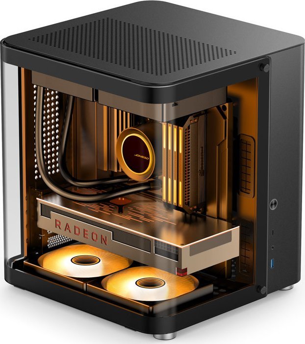 Kasë Jonsbo TK-1 2.0, e zezë, Mini Tower