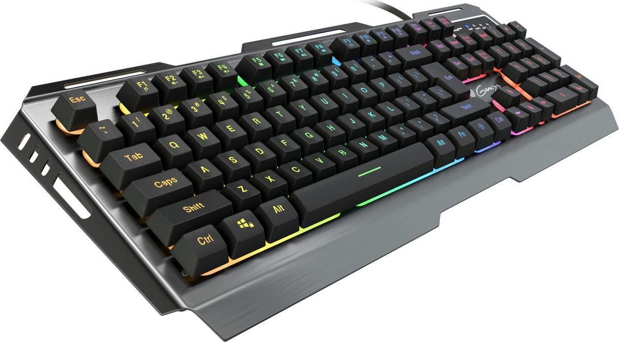 Tastierë gaming Genesis Rhod 420 RGB, membranore, ndriçim RGB, e zezë