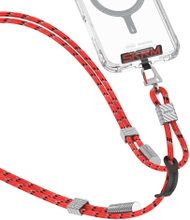 Kabllo lanyard PNY Skinarma Dyno Ve, USB C në USB C, 2 në 1, e kuqe