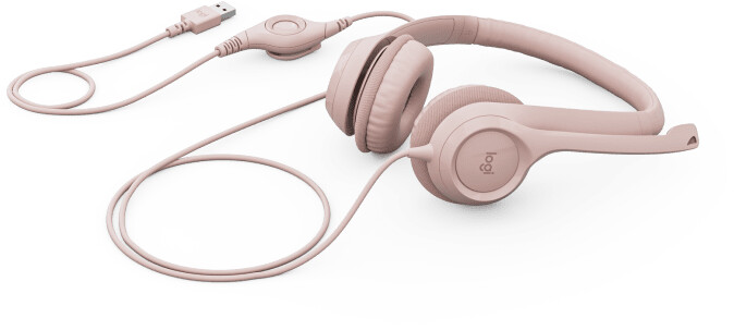 Kufje Logitech H390, rozë