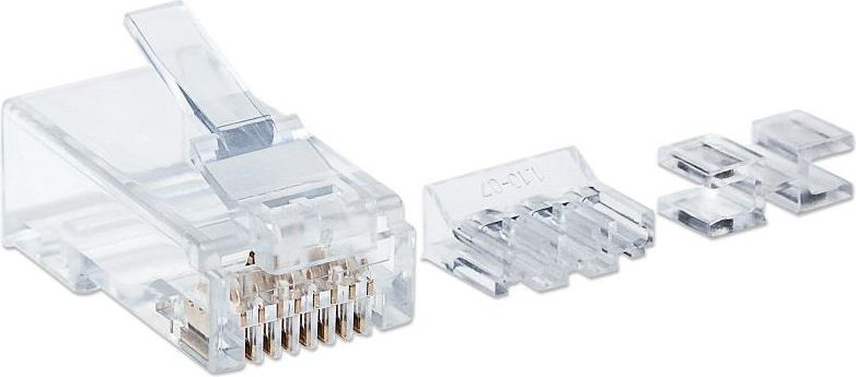 Plug modular rrjeti Intellinet RJ45 8P8C Cat6A UTP, set 80 copë, i tejdukshëm