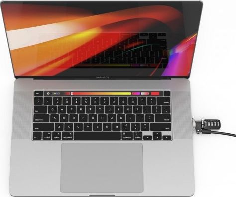 Kabllo sigurie Maclocks Ledge për MacBook Pro 16", 1.82m, argjendtë
