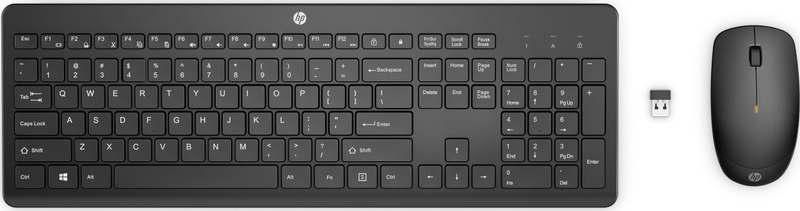 Set tastierë dhe maus wireless HP 235, USB, i zi