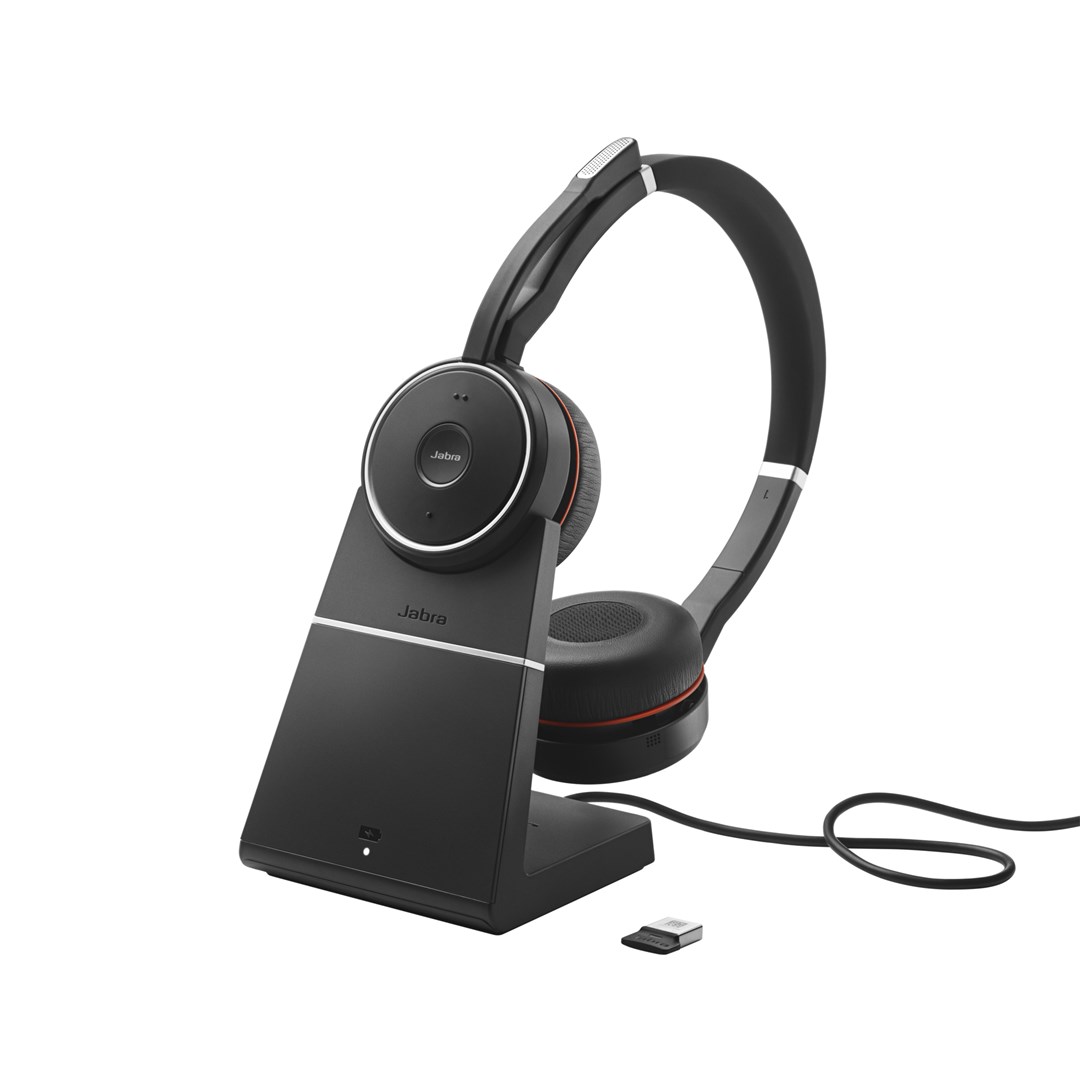 Kufje Jabra Evolve 75 SE MS Stereo, të zeza