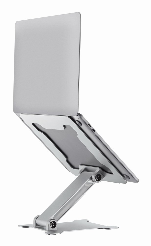 Standi për laptop Gembird, deri 15.6", alumin, ngjyrë argjendi