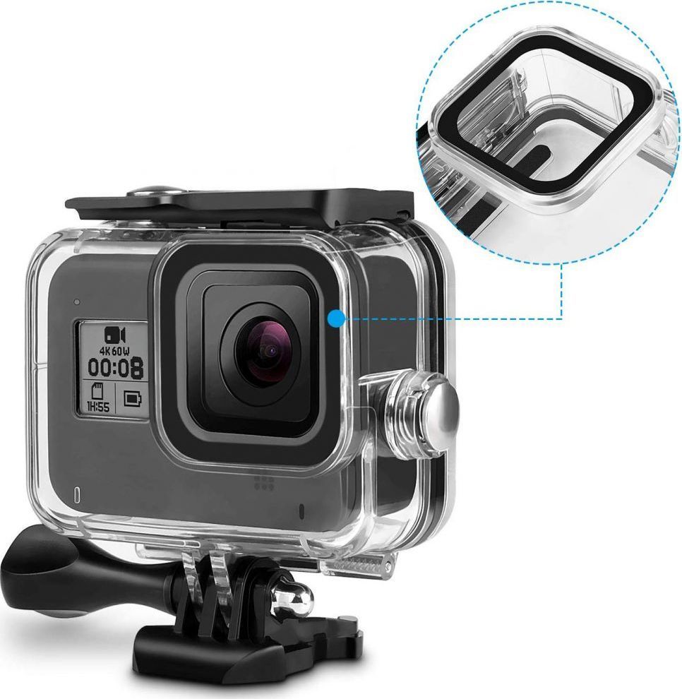 Këllëf i papërshkrueshëm nga uji Tech-Protect për Go Pro Hero, transparent