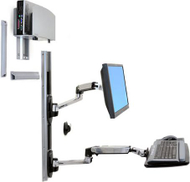 Mbajtëse muri për monitor Ergotron LX Wall Mount System 45-247-026, deri 32", alumini, argjend