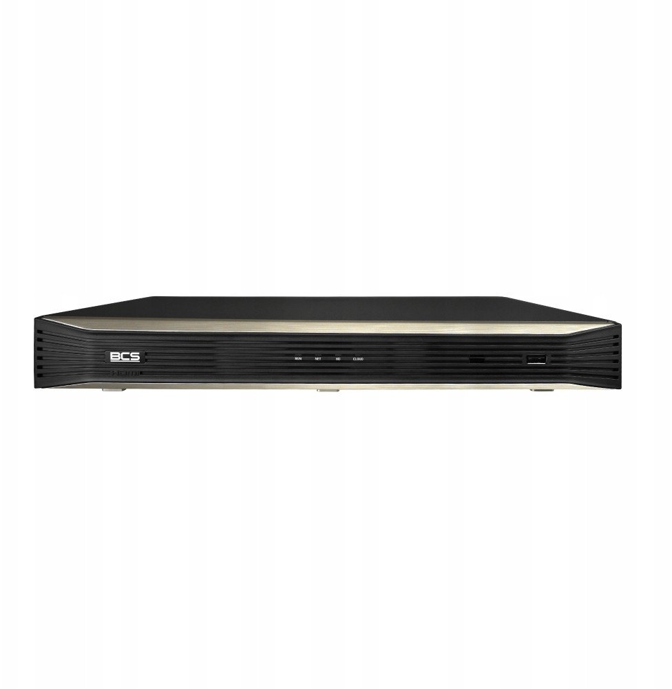 IP регистратор BCS P NVR0802 A 4K 8 канали, 8 PoE порти, HDMI 4K, црн