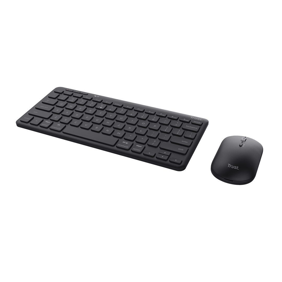Set tastierë dhe maus Lyra Multi-Device, Wireless, USB/Bluetooth, i zi